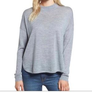 Madewell mockneck boxy pullover sweater